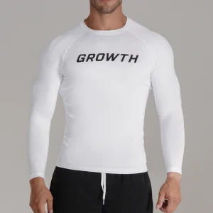 CAMISETA BRANCA MANGA LONGA TÉRMICA SEGUNDA PELE GROWTH - GROWTH SUPPLEMENTS