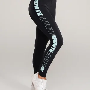 LEGGING PRETA AD RECORTE LOGO GROWTH